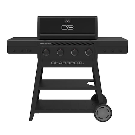 Char-Broil FlavorMax Performance Series Cart Gas Grill Blackout, 30,000 Btu , Liquid Propane, 4 -Burner 463348925