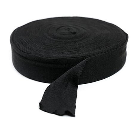 Fabrication Enterprises Cando Black Polyester Stockinette - 2 in. x 25 yards 24-4156