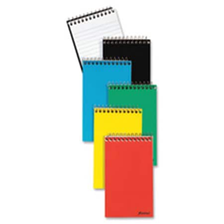 Esselte ESS25093 Memo Notebook- Top Spiral- Narrow Rld- 50 Shts- 3 in. x 5 in.- Ast 25-093R