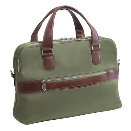 Mckleinusa McKlein USA  N Series Hartford Nylon Dual Compartment Briefcase - Green 18581