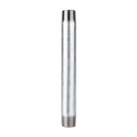 Stz Industries 2 in. MIP each X 2 in. D MIP Galvanized Steel 10 in. L Nipple 303U2X10