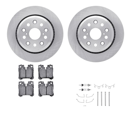 Dynamic Friction Co DFC Rotors with EURO 5000 Ceramic Brake Pads includes Hardware 6612-75010