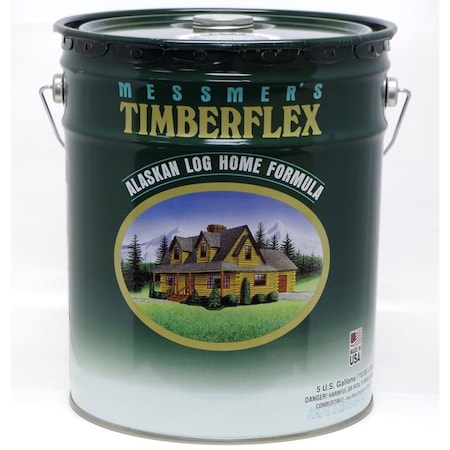 Messmers 5 Gal TF-502 Natural Cedar Timberflex Alaskan Log Home Formula, Oil-Based Exterior Wood Finish TF-501