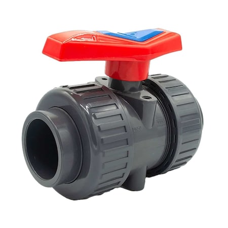 American Valve Schedule 80 PVC True Union Ball Valve, 1'' P200U 1''