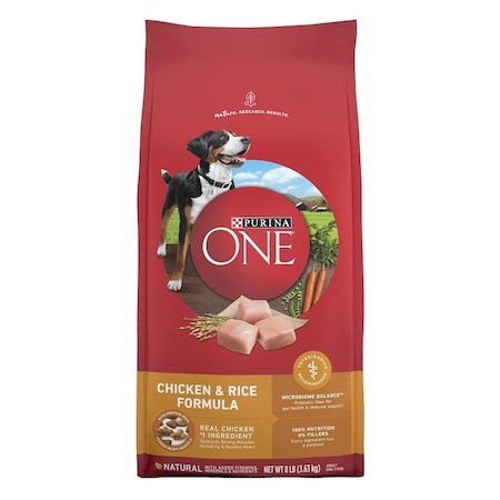Purina One Purina SmartBlend Dog Food, Dry, Chicken, Rice Flavor, 8 lb 17380