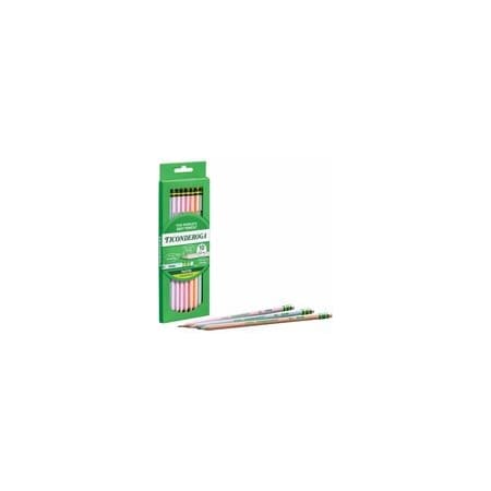 Ticonderoga Wood Pencils, Graphite Lead, Assorted Wood Barrel, 72PK X13710