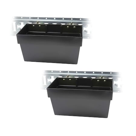 Mytee Products Heavy Duty E-Track Storage Bin for E-Track System, Enclosed Trailer Basket, 2PK ETK-StorageBinx2