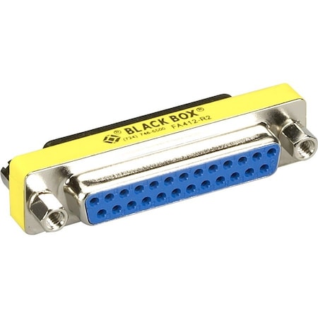 Black Box Db25 Gender Changer, Emi/Rfi Shielded, F FA412-R2