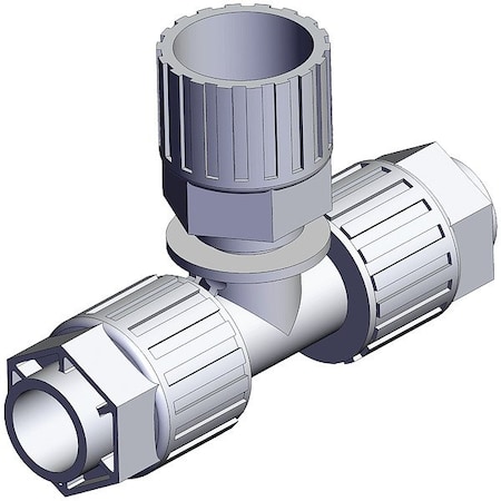 Smc High Purity Fitting, Union, PFA LQ3T5A-SB