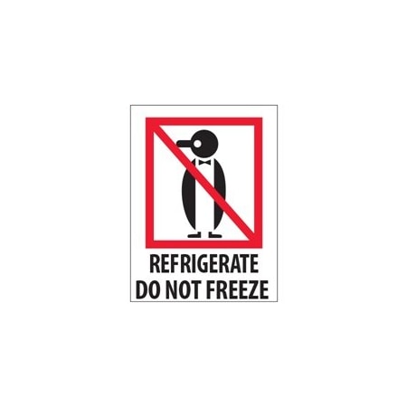 Bubblefast 3 x 4'' - ''Refrigerate - Do Not Freeze'' Labels BFIPM315
