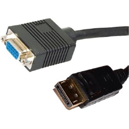 4Xem 10 in. Displayport Male to VGA Adapter 4XDPMVGAFA10