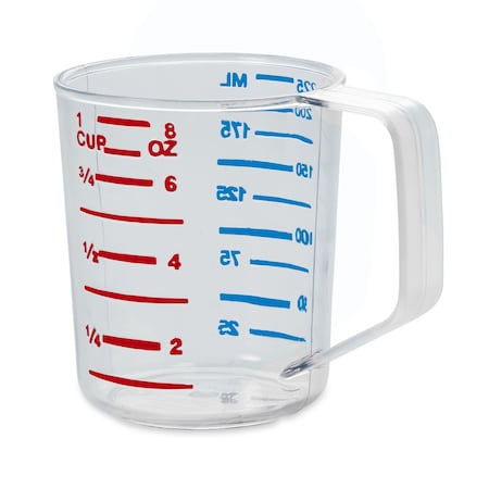 Rubbermaid Commercial BOUNCER MEASURING CUP 8 OZ CLEAR SMFG321000CLR