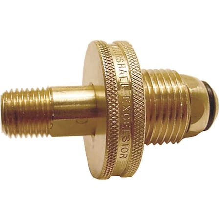 Mec FF SN Pol x 1/4 in. MPT Round Brass Handwheel with Flats ME1654AR