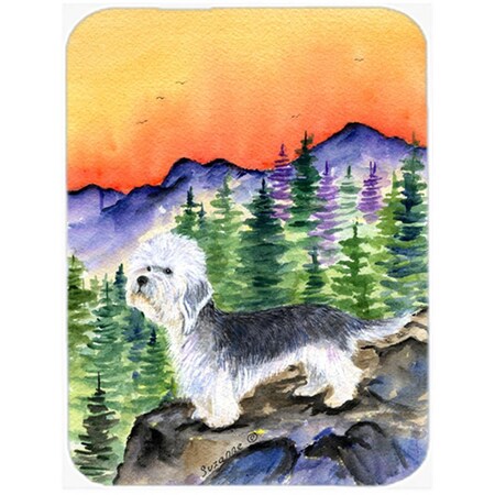 Carolines Treasures Dandie Dinmont Terrier Glass Cutting Board - Large SS8222LCB