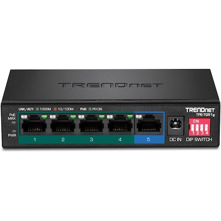 Trendnet 5 Port Gig PoE Plus Switch TPETG51G