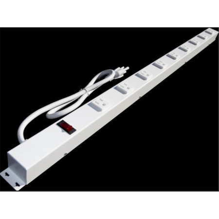 X1 Power Strip, Surge, SJT, 5-15R, 5-15P, 3 ft., White 3093W1