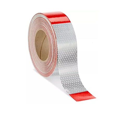Prostripe Dual Color Multiple Striping Tape, 150 ft x 5/16 in, Tomato Red/Black R62118