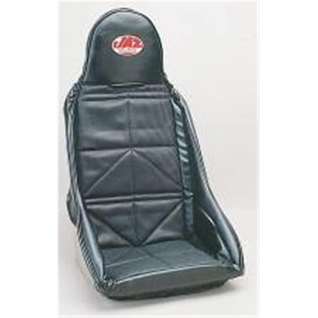 Jaz 150-301-01 Drag Race Seat Cover, Black Vinyl JAZ150-301-01