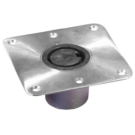 Springfield Marine Springfield 2 3/8in Plug-In Stainless Steel Square Base - 7inx7in 1300754-1