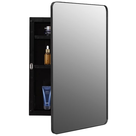 Basicwise Cabinet, Black, 24 in H, 16 in W QI004698.BL