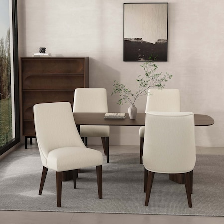 Manhattan Comfort Beever Dining Chair in Cream, 4PK 2-DC103-CR