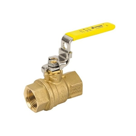 Jomar Valve 2 Piece, Full Port, Brass, Threaded Conn 100-702-LH