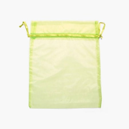 Nashville Wraps Chartreuse Sheer Organza Bags, 10x12, 10PK B812530