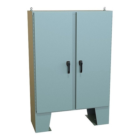 Hammond Handle Electrical Enclosure, 60 in H, 19 in D, 48 in W, 12, 13, 3R, 4, Steel HN4FM604818