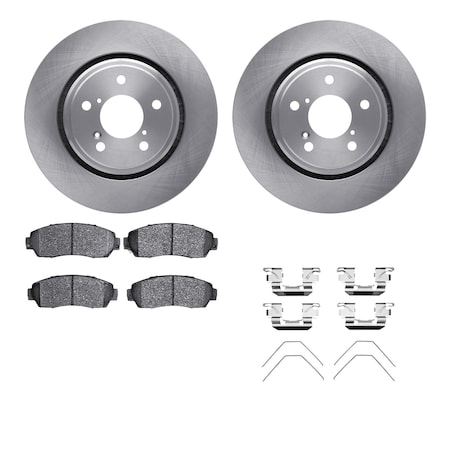 Dynamic Friction Co DFC Brake Rotor with 5000 Brake Pads and Hardware Kit 6512-59441