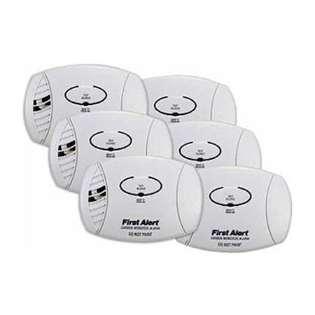 First Alert Carbon Monoxide Detector Alarm with Battery Operated, 6PK FI571399