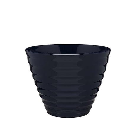 Southern Patio Planter, 159 in Dia, Round, Beehive Design, Resin, Navy HDR-064770