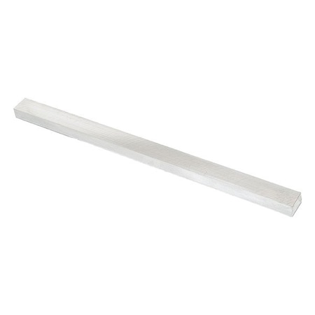 Zoro Select AluminumPrecisionBlank, 12in-L, 0.5in-W GB-6061-0500-00-12