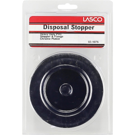 Westlake Pipe & Fittings Chrome-Plated PVC Disposer Flange & Stopper 03-1075