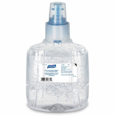 Purell Hand Sanitizer Advanced 1,200 mL Ethyl Alcohol Gel Dispenser Refill Bottle 1903-02