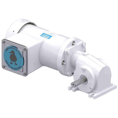 Leeson AC Gearmotor, 105 lb-in Max. Torque, 172 RPM Nameplate RPM, 190V Voltage, Three Phase M1145147.00