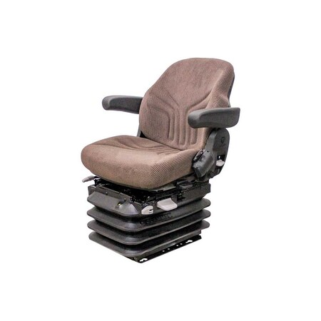 Uni Pro John Deere 5M-7030 Series Seat & Air Suspension Seat SJ20768 Brown Fabric 8586