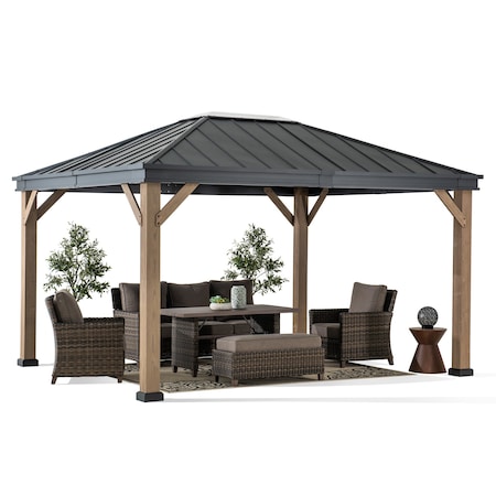 Sunjoy 11 ft. x 13 ft. Hardtop Gazebo A102018100