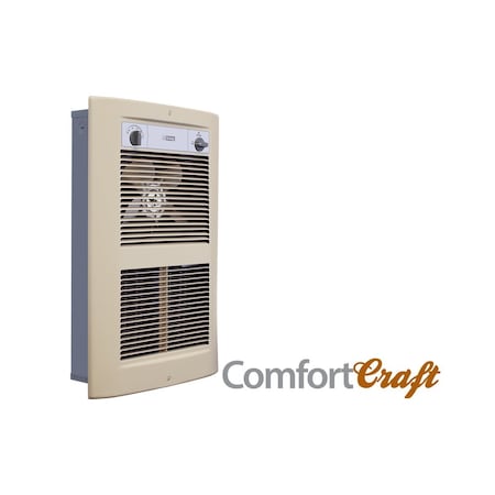 King Electric Lpw Series 2 ComfortCraft Wall Heater, 208V 4500W, Almondine LPW2045T-S2-AD-R