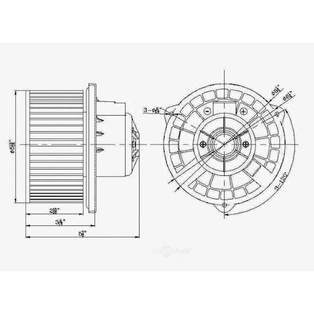 Global Parts Distributors Blower Motor 2311636