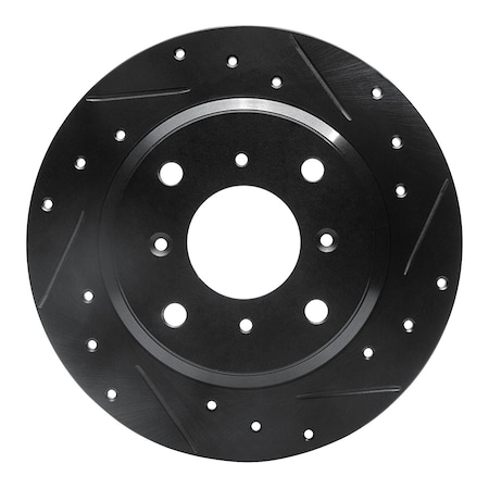 Dynamic Friction Co DFC Brake Rotor - Drilled and Slotted - Black 633-59013R