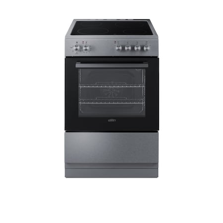 Summit 24in Wide Electric Smooth-Top Range REXT24SS