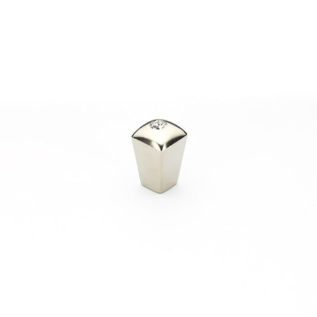 Schaub 1/2in Skyevale Crystal Cabinet Knob Satin Nickel Finish 299-15