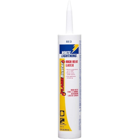 Krylon White Lightning FLAME Buster Fire and Smoke Blocking Latex Caulk Red W44017010