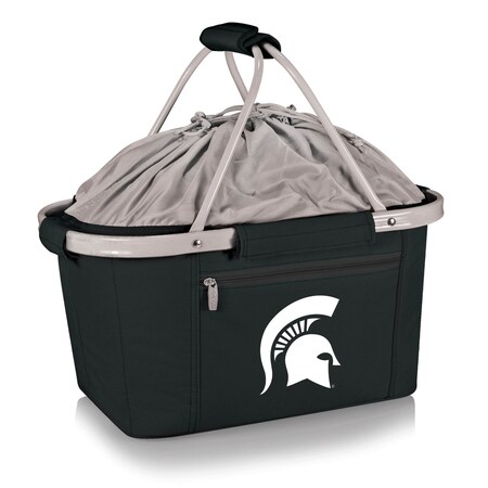 Picnic Time Family Of Brands NCAA Michigan State Spartans Metro Shopping Basket - Insulated Picnic Basket 645-00-175-354-0