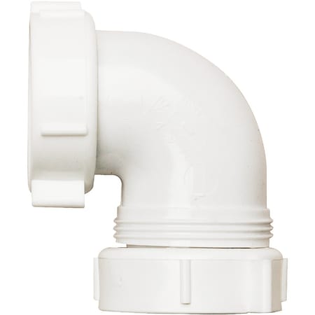 Do It Best 1-1/2'' White Polypropylene 90 Degree Outlet Elbow DIB66-10W