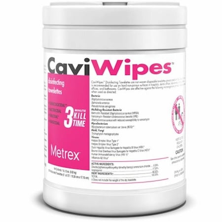 Metrex Disinfecting Wipes, 6 x 6-3/4", 160 Wipes MACW078100