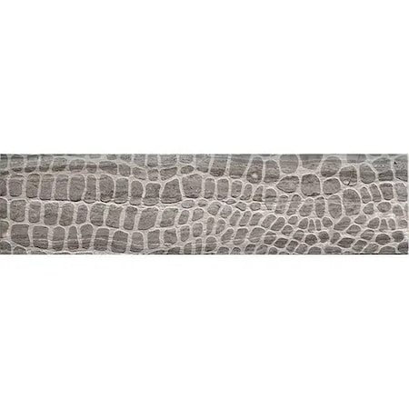 Apollo Tile Artisana 3x12 in. Wooden Grey Textured Etched Reptille Elongated Subway Tile (5 sq ft/case) 20PK APLEFT8804WGA