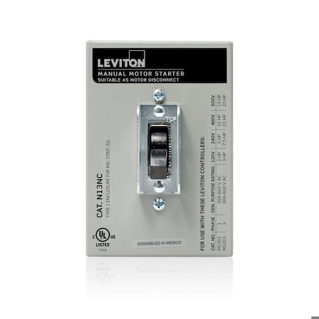 Leviton Type 1 Enclosure for 30A Motor Cont N13NC-DS