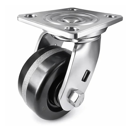 Hyw Products Heavy Duty Caster 4in x 2in Phenolic Wheel Stainless Steel - Swivel 40-40S-A1-PH(STS)