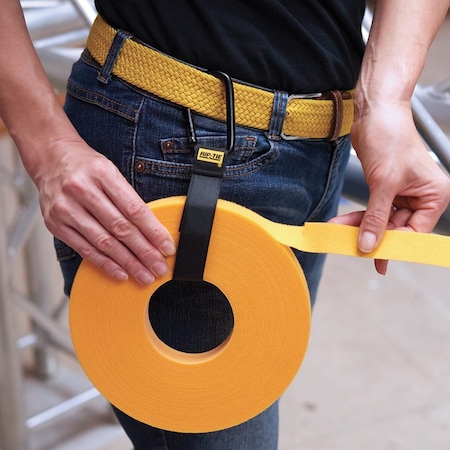 Rip-Tie Cable Tie Strap, 6 in L, 1-1/2 in Max Bundle Dia., Orange, Nylon, 90 lb Strength, 10 PK J-B6-C10-O